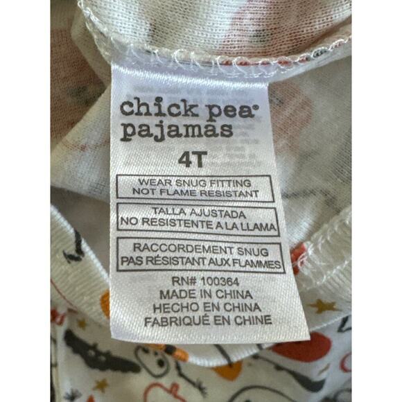 Chick Pea 4 Pieces Halloween Pajamas Set 4T NWT - Picture 12 of 14